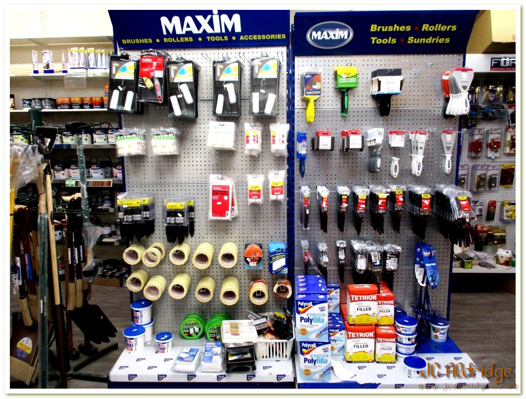 Gloucestershire builders merchants DIY brushes, rollers and tools